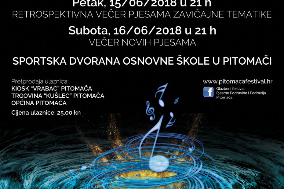 plakat pjesme podravine i podravlja 2018.