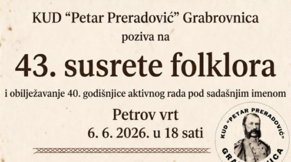 43. susreti folklora u Grabrovnici